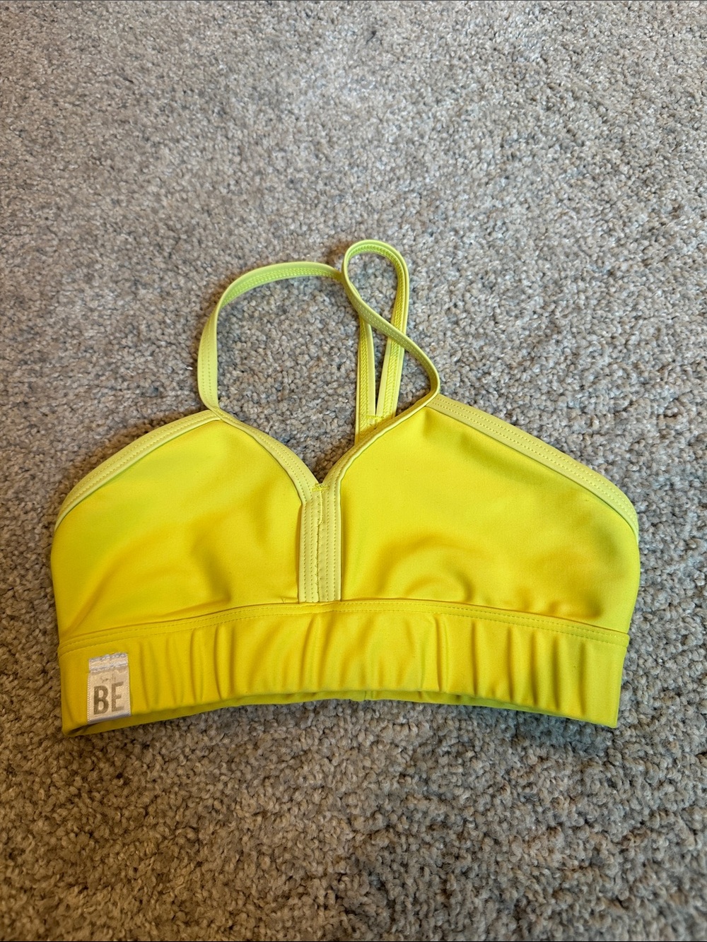 Simply Be Bright Yellow Dance Crop Top